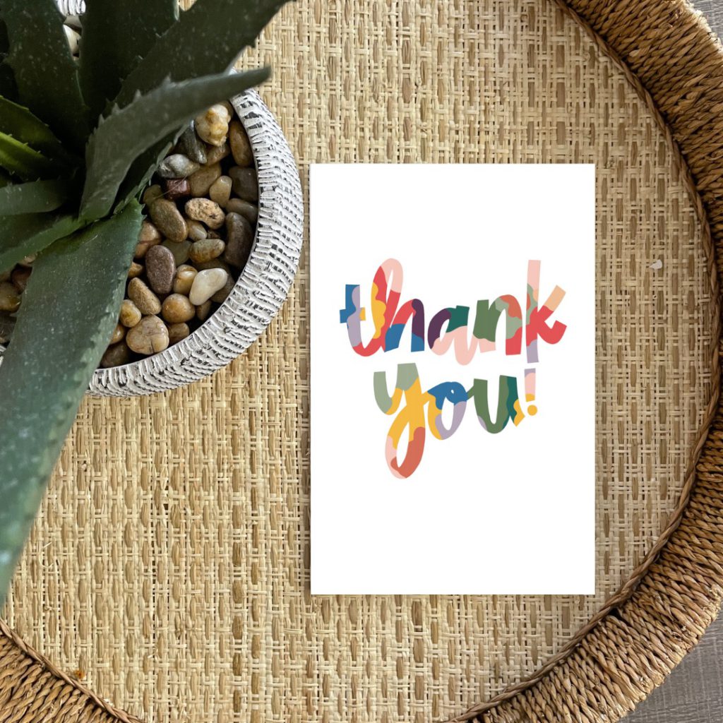 Thank You - PS Post card